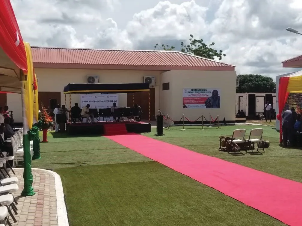 Opening ceremony at a hospital in the Ghana programme